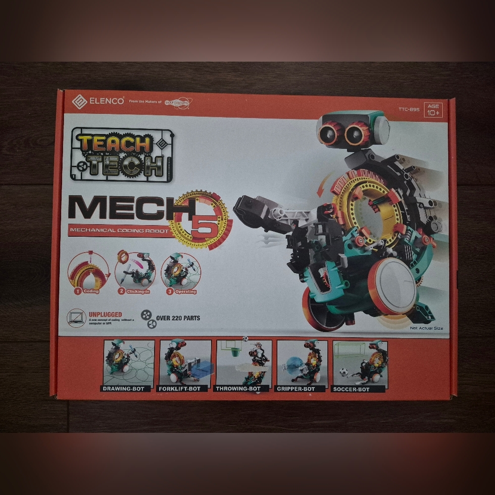 NEW Teach Tech Mech 5, Mechanical Coding Robot